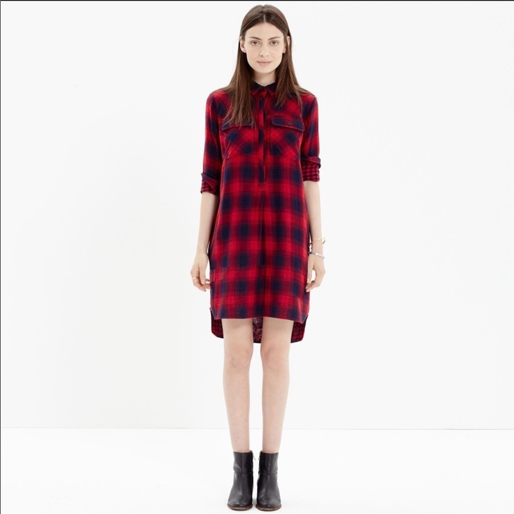 Madewell Plaid tunic